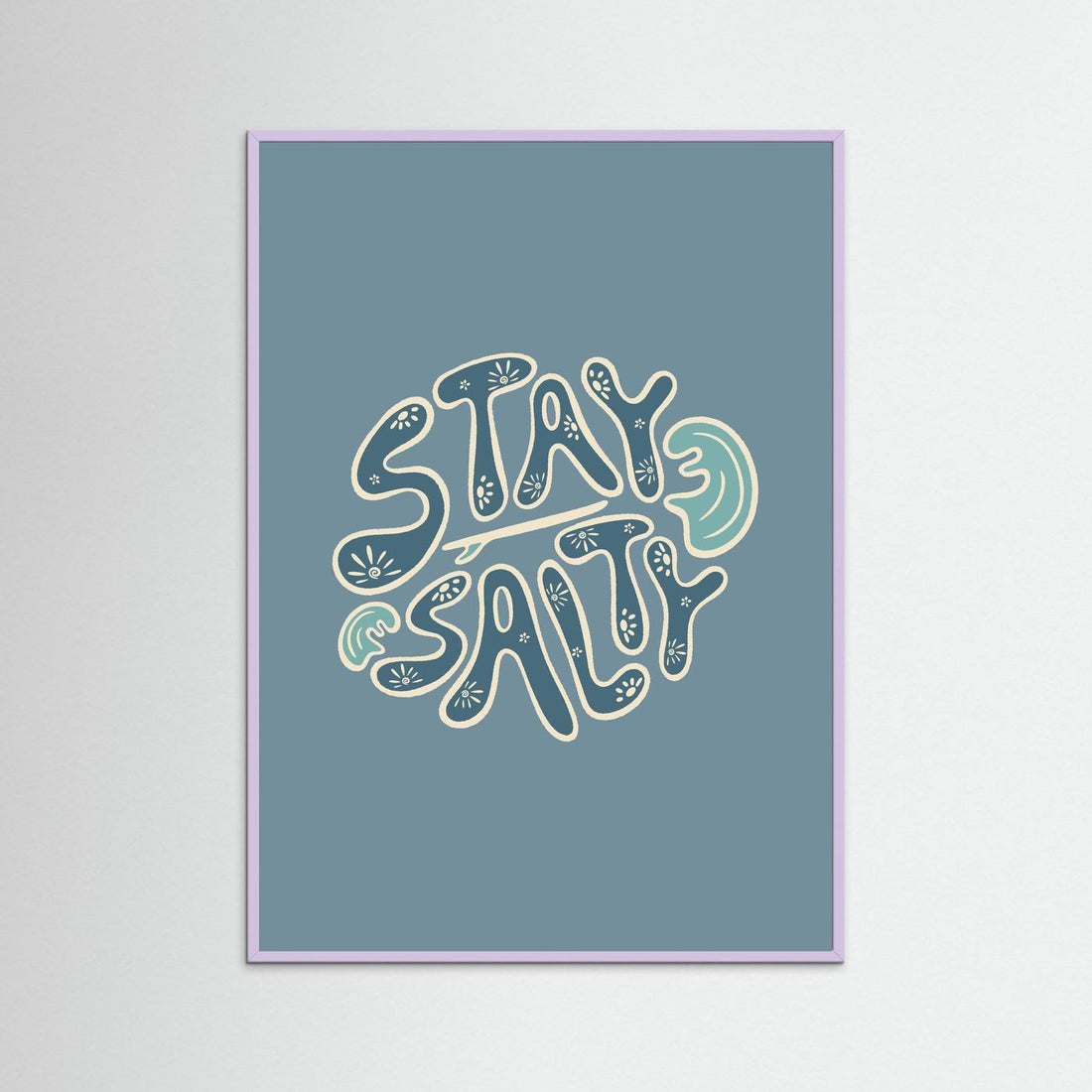 Stay Salty Circle Poster