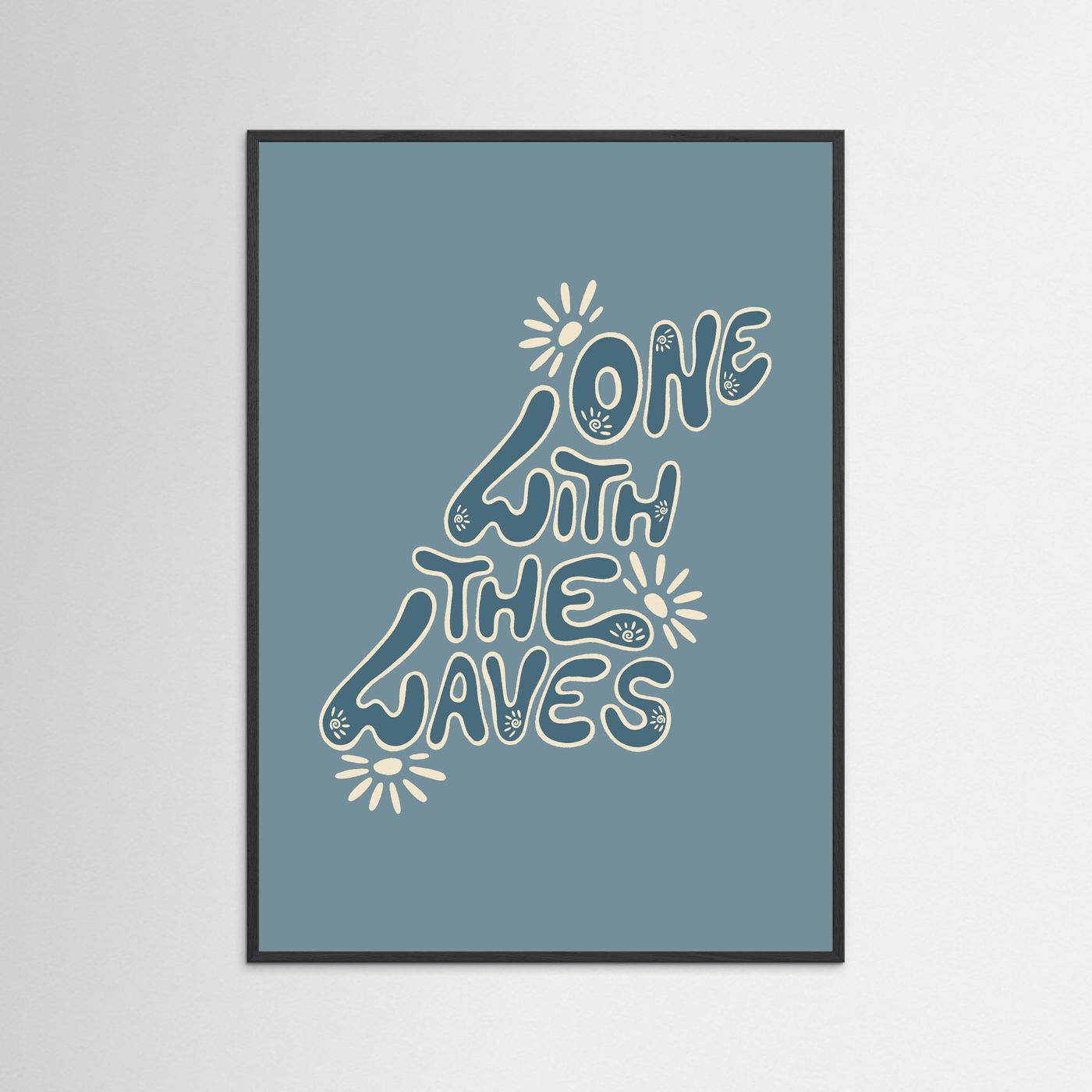 One With The Waves Poster
