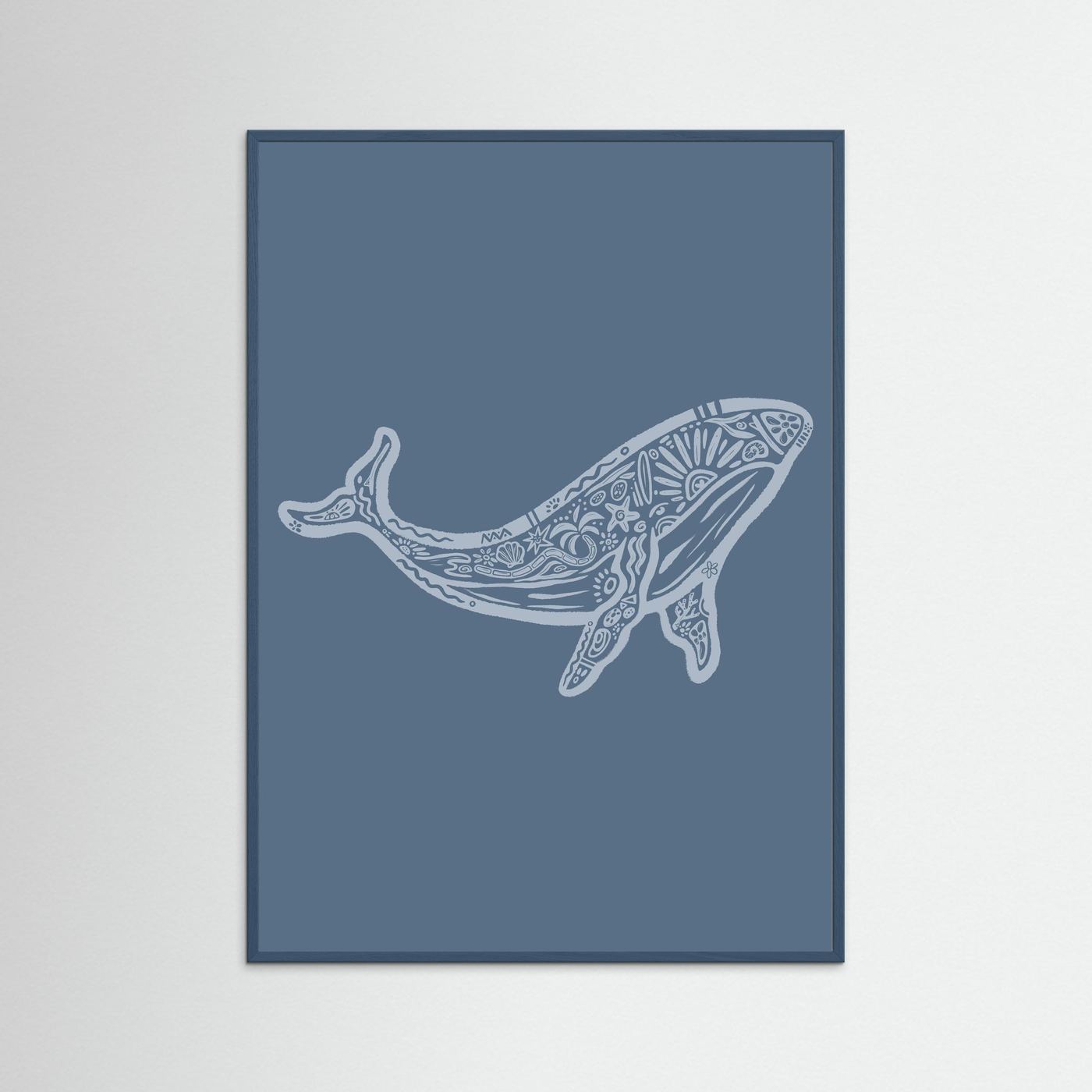 Whale Boho Poster