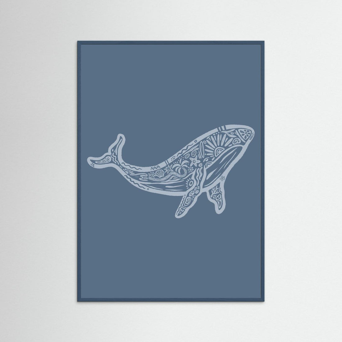 Whale Boho Poster