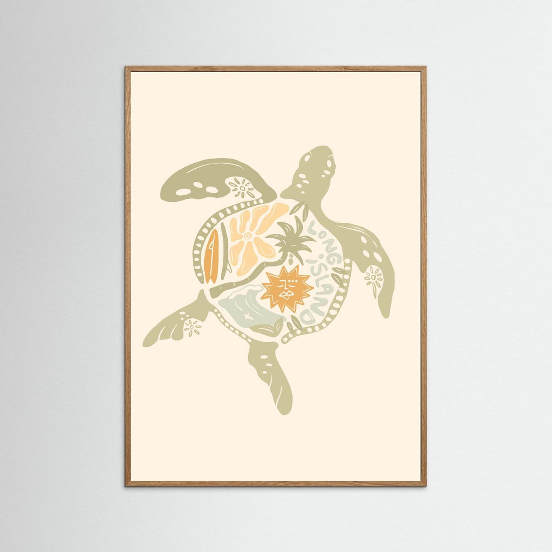 Turtle Boho Poster