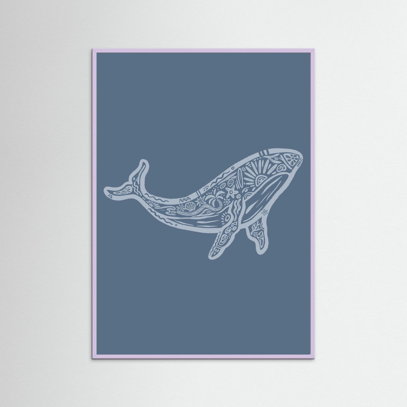 Whale Boho Poster