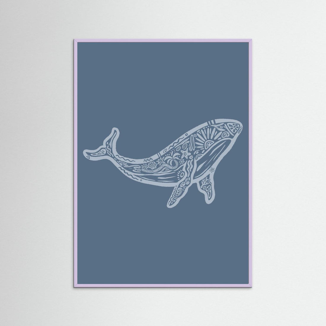 Whale Boho Poster