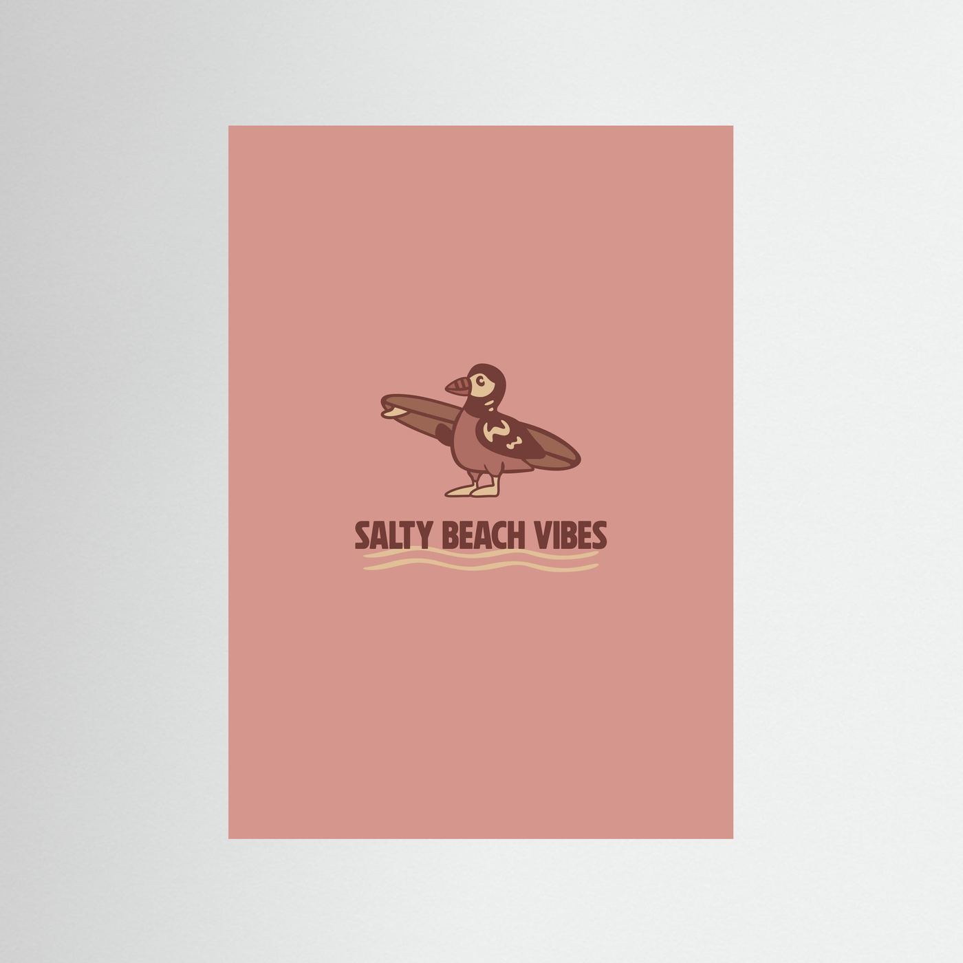 Surf Pinguin Poster