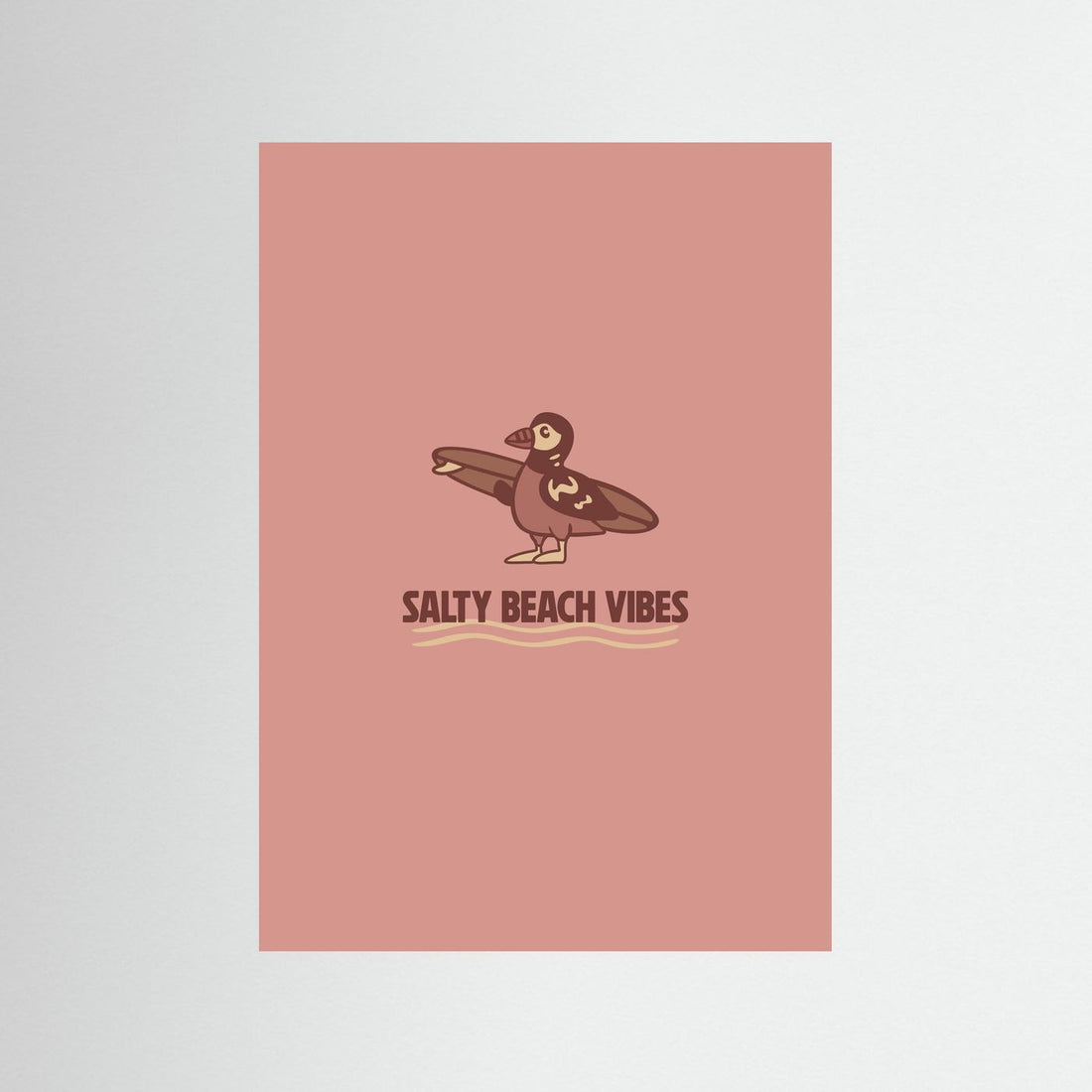 Surf Pinguin Poster
